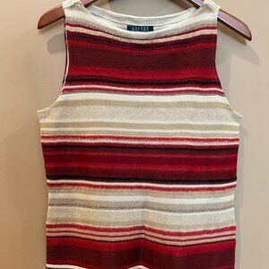 Ralph Lauren - Striped Sleeveless Sweater NWT